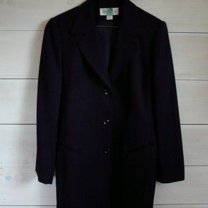 Classic Black Women's Long Coat - Unbranded